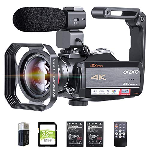 4K Video Camera Camcorder ORDRO HDR-AC5...