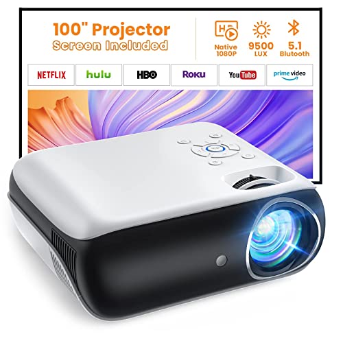 HAPPRUN Projector, Native 1080P...