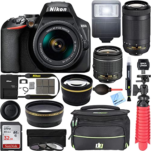 Nikon D3500 DSLR Camera w/AF-P DX...
